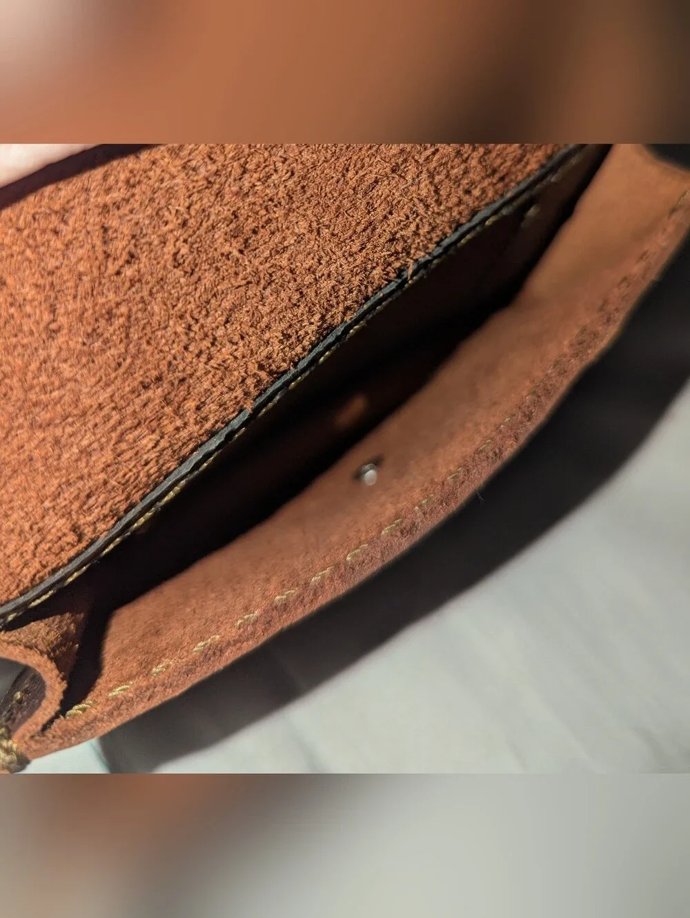 Saddleback Dark Brown Leather Belt Pouch Wallet with Snap Tab Closure